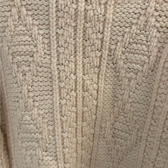 Vintage 100% Virgin Wool Forum Sportswear Cable Hand Knit Sweater Size Large - Picture 12 of 13